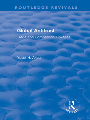 cover image of Global Antitrust